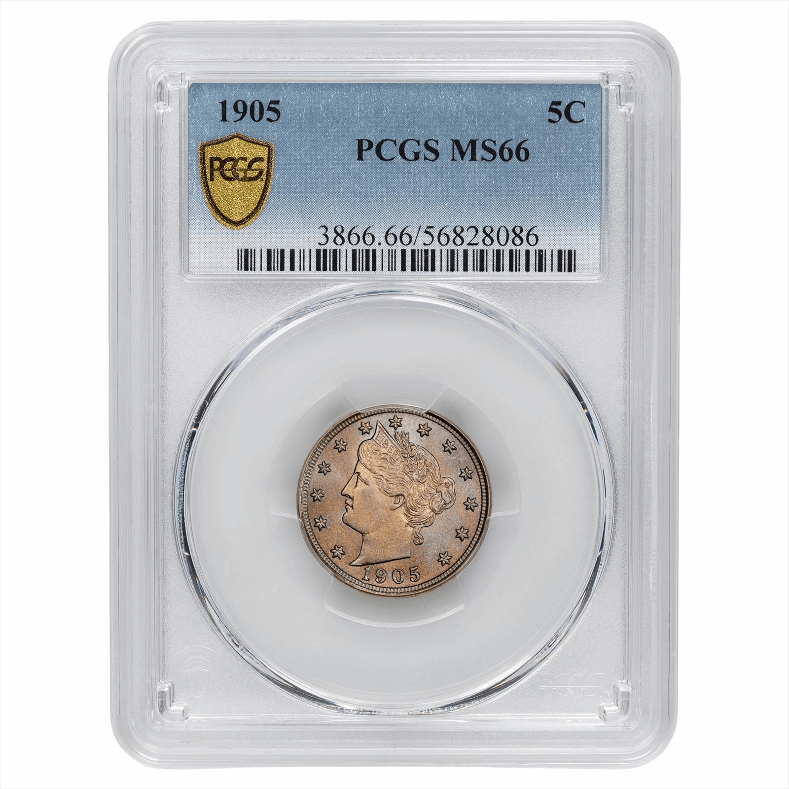 1905 Liberty V Nickel PCGS MS 66
