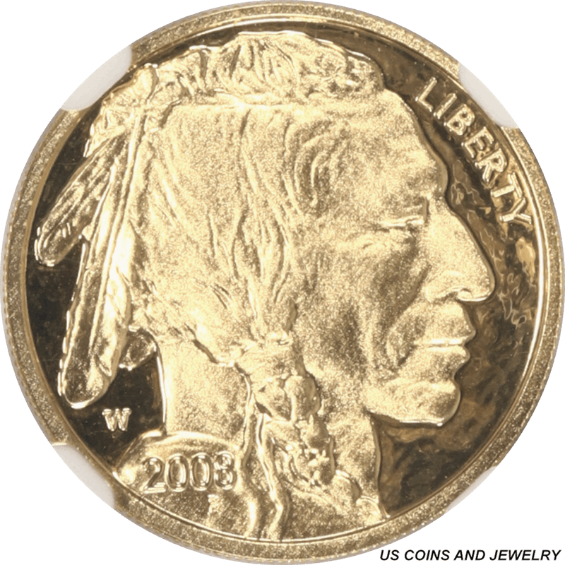 2008-W $5 American Buffalo 0.9999 Fine Gold, NGC Proof 70 DCAM 