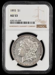 1893 $1 NGC AU-53