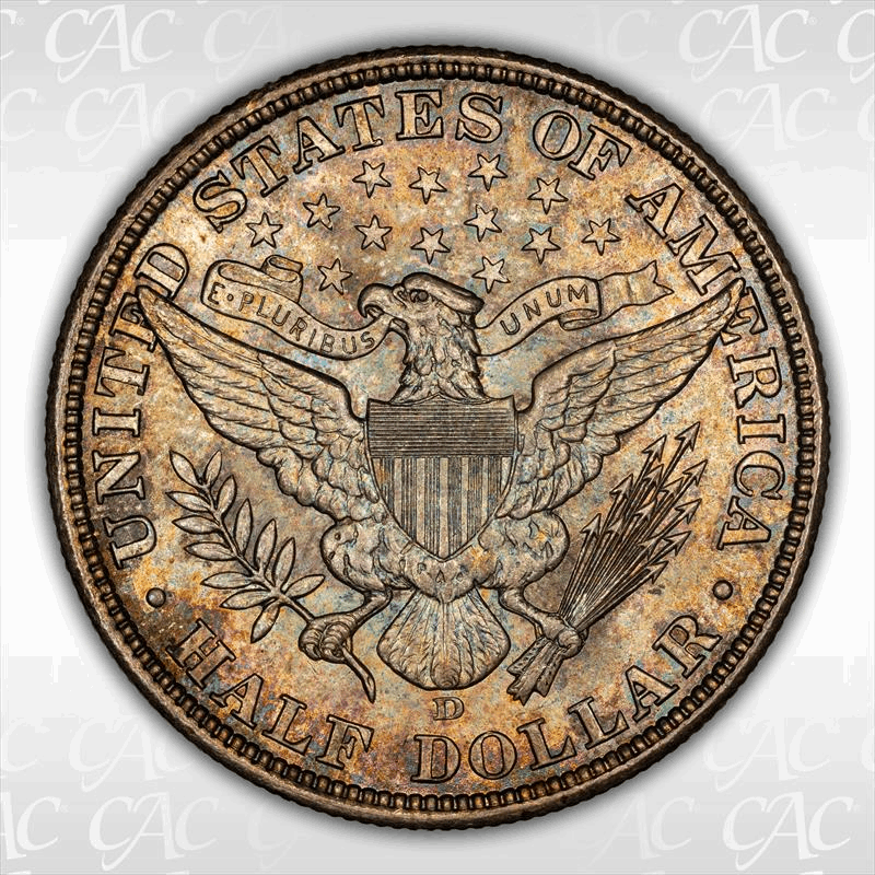 1908-D 50C CACG MS 66 