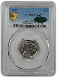 1927 Buffalo PCGS CAC MS 67