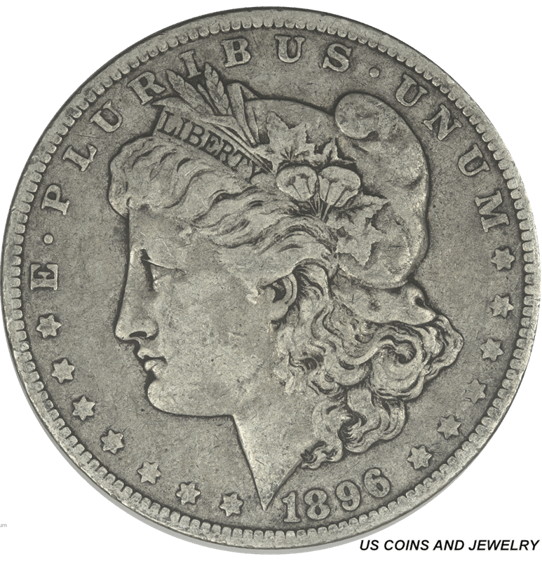 1896-O Morgan Silver Dollar $1 Fine F