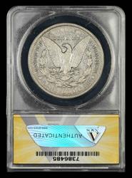 1879 CC $1 Cap Die Vam 3  EF40