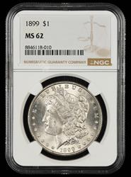 1899 $1 NGC MS 62