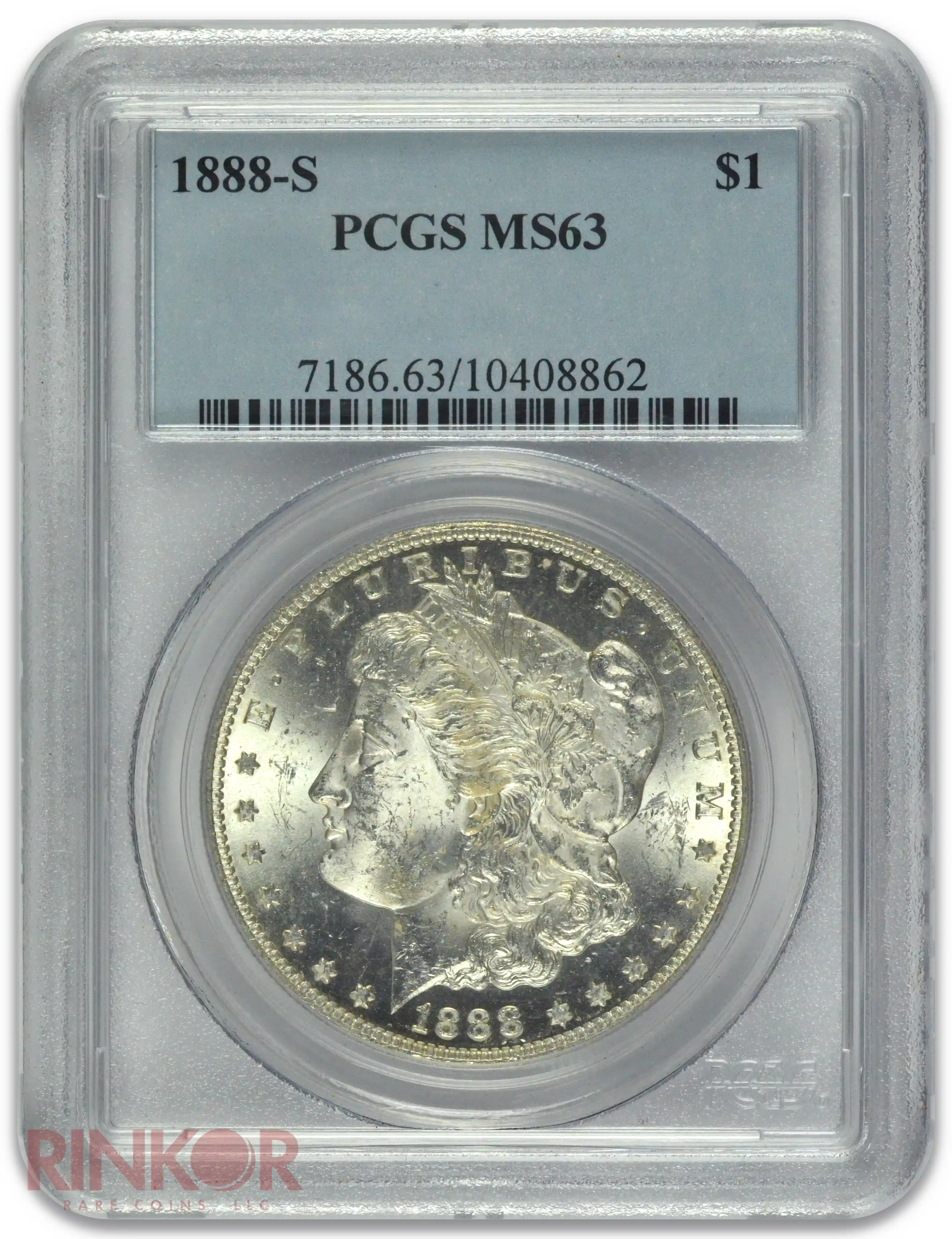 1888-S $1 Morgan Dollar PCGS MS 63 
