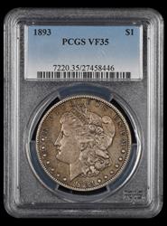 1893 $1 PCGS VF-35