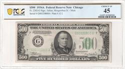 Fr. 2202-G 1934A $500 Mule Federal Reserve Note PCGS XF45 