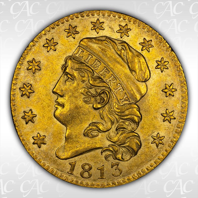 1813 $5 CACG MS 61+