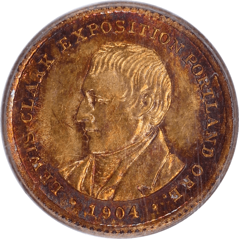 1904 G$1 Lewis and Clark PCGS MS 60 - Super Nice Color