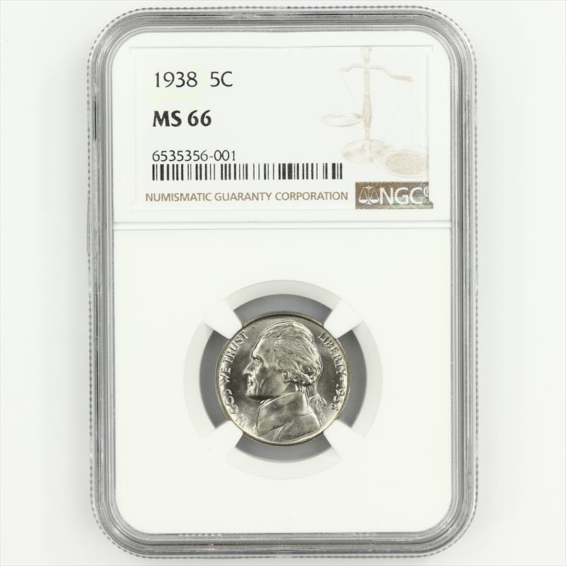 1938 Jefferson Nickel 5C NGC MS 66 134633