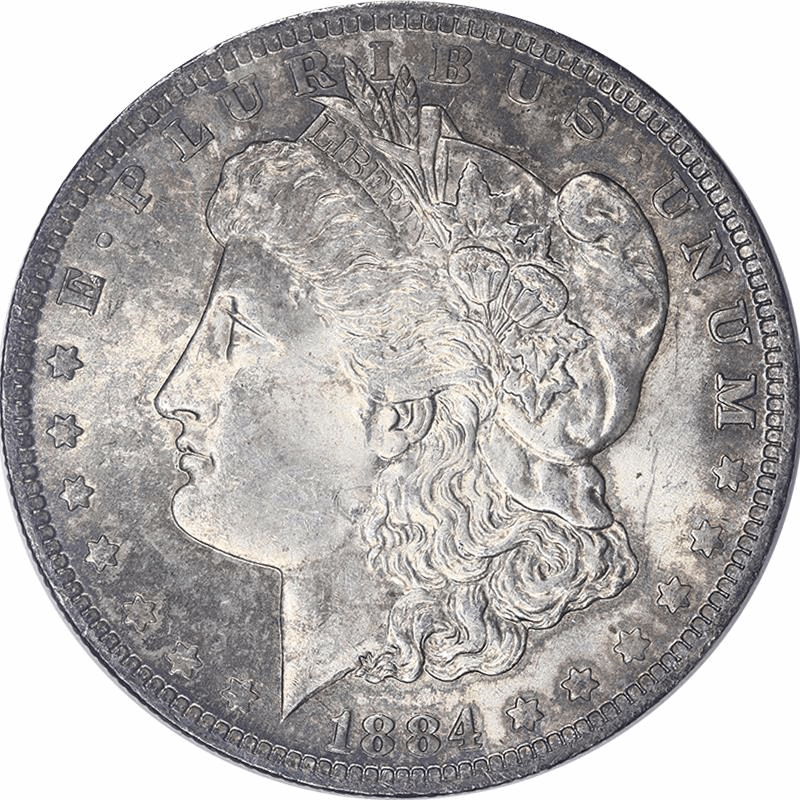 1884-O Morgan Silver Dollar $1 Raw Unc