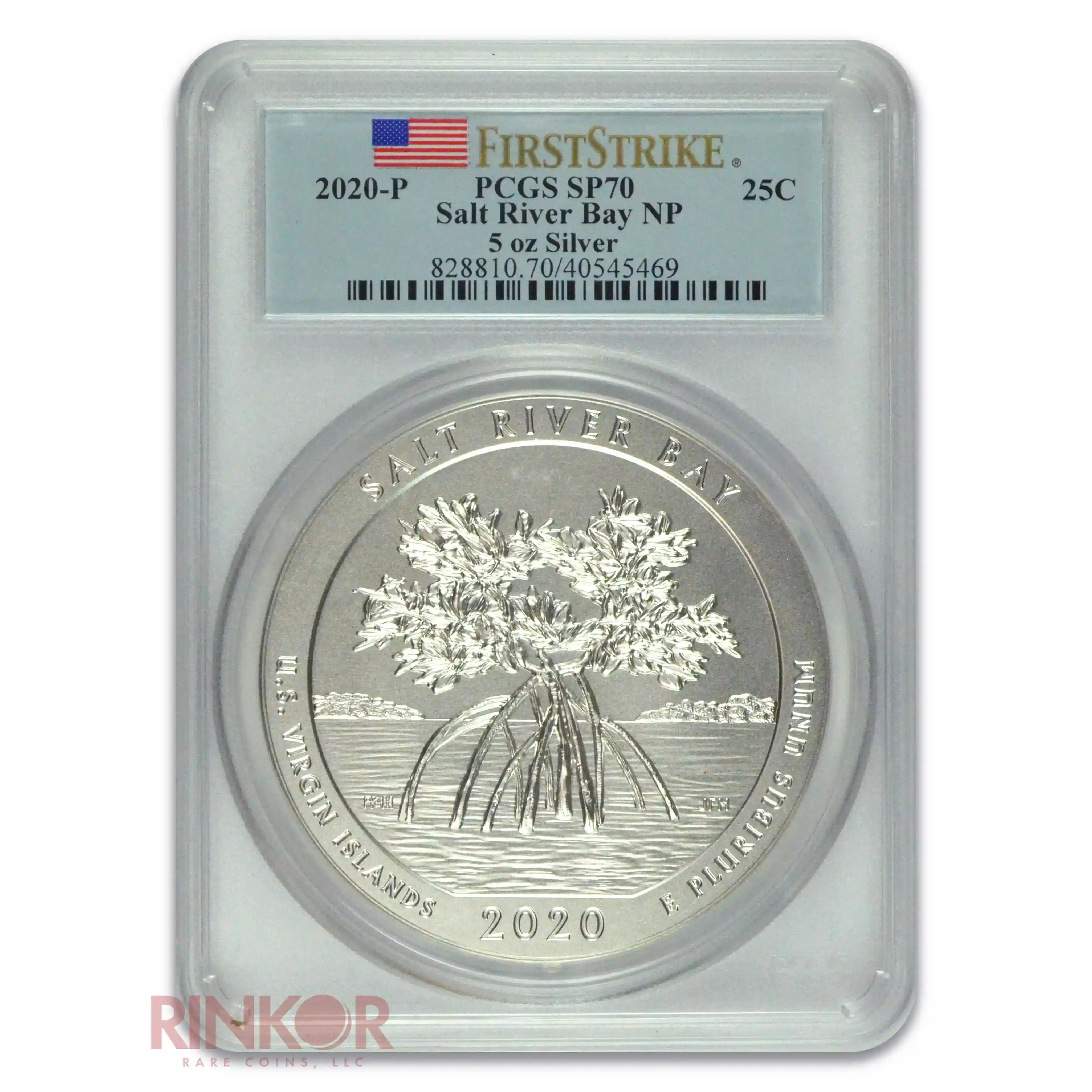 2020-P Salt River Bay 5oz America the Beautiful First Strike PCGS SP 70