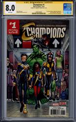 Champions #1 Marvel Comics 12/16 Signed by Humberto Ramos CGC 8.0