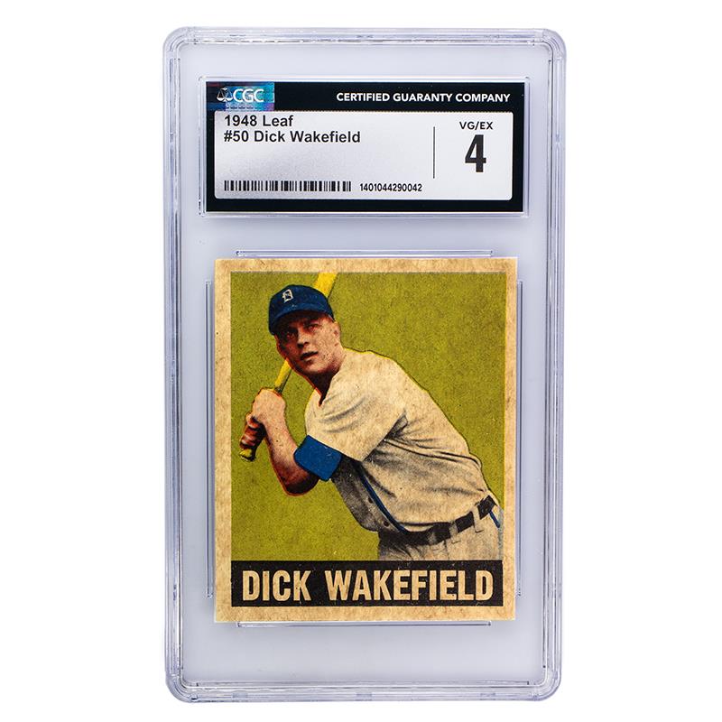 1948 Leaf Dick Wakefield #50 CGC VG/EX 4 