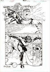 Outsiders #40 Page 18 Artist:  Ron Randall (Penciller) ,  Art Thibert (Inker) Media Type: Pen and Ink Art Type: Interior Page 