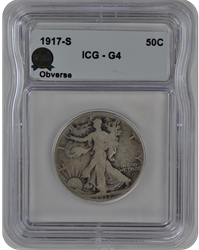 1917-S Walking Liberty ICG  G4
