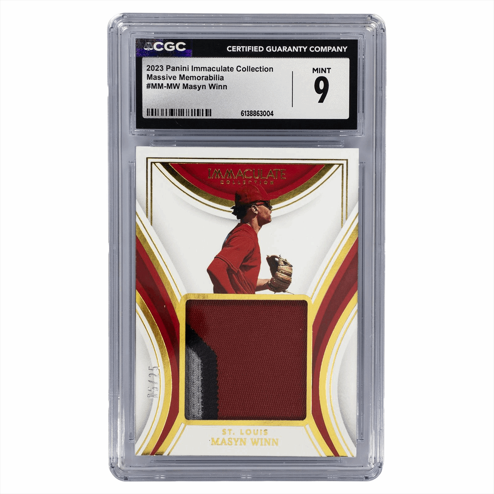2023 Panini Immaculate Collection Massive Memorabilia Masyn Winn #MM-MW CGC MINT 9