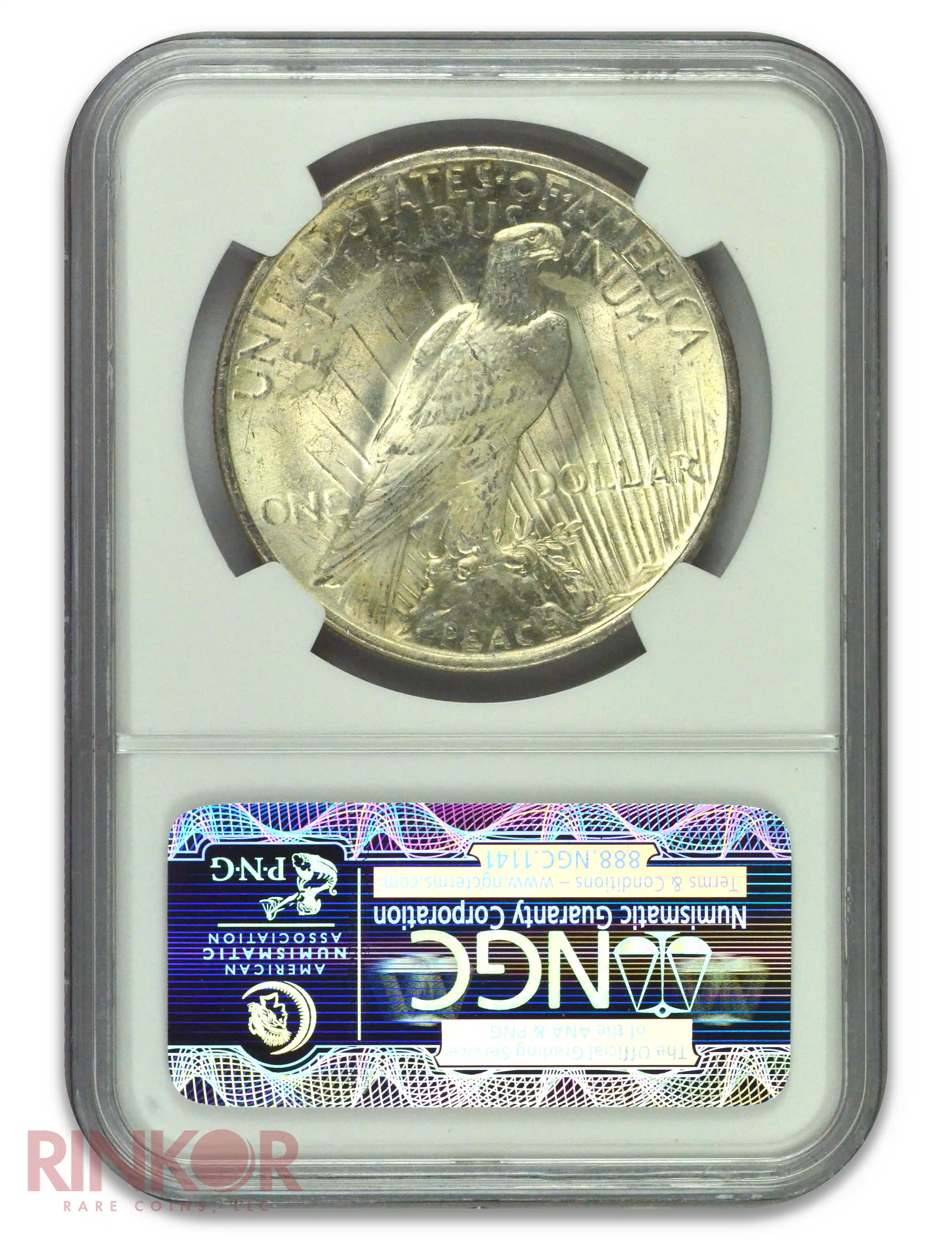 1923 $1 Peace Dollar NGC MS 65