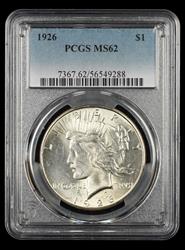 1926 $1 PCGS MS 62