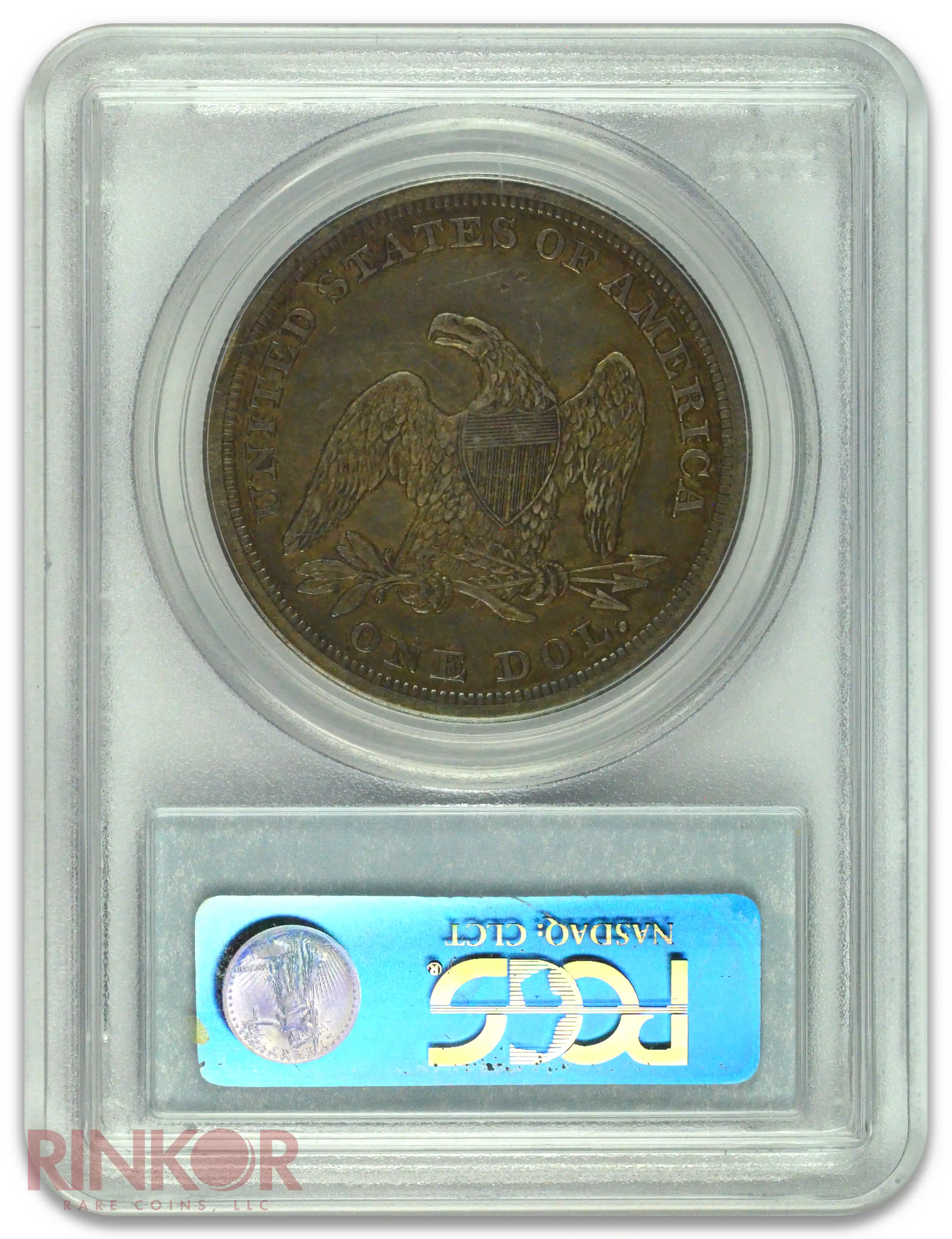 1840 $1 Seated Dollar PCGS Reverse