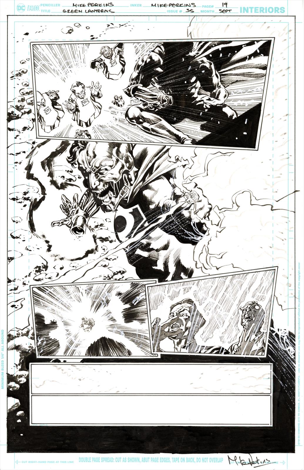 Green Lanterns #55, Page 19 Artist:  Mike Perkins (Penciller) Media Type: Pen and Ink Art Type: Interior Page 