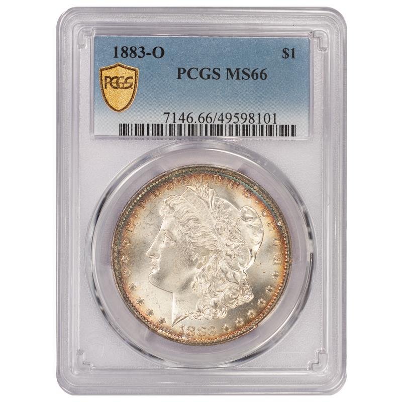 1883-O Morgan Dollar $1 PCGS MS 66 PCGS Gold Shield
