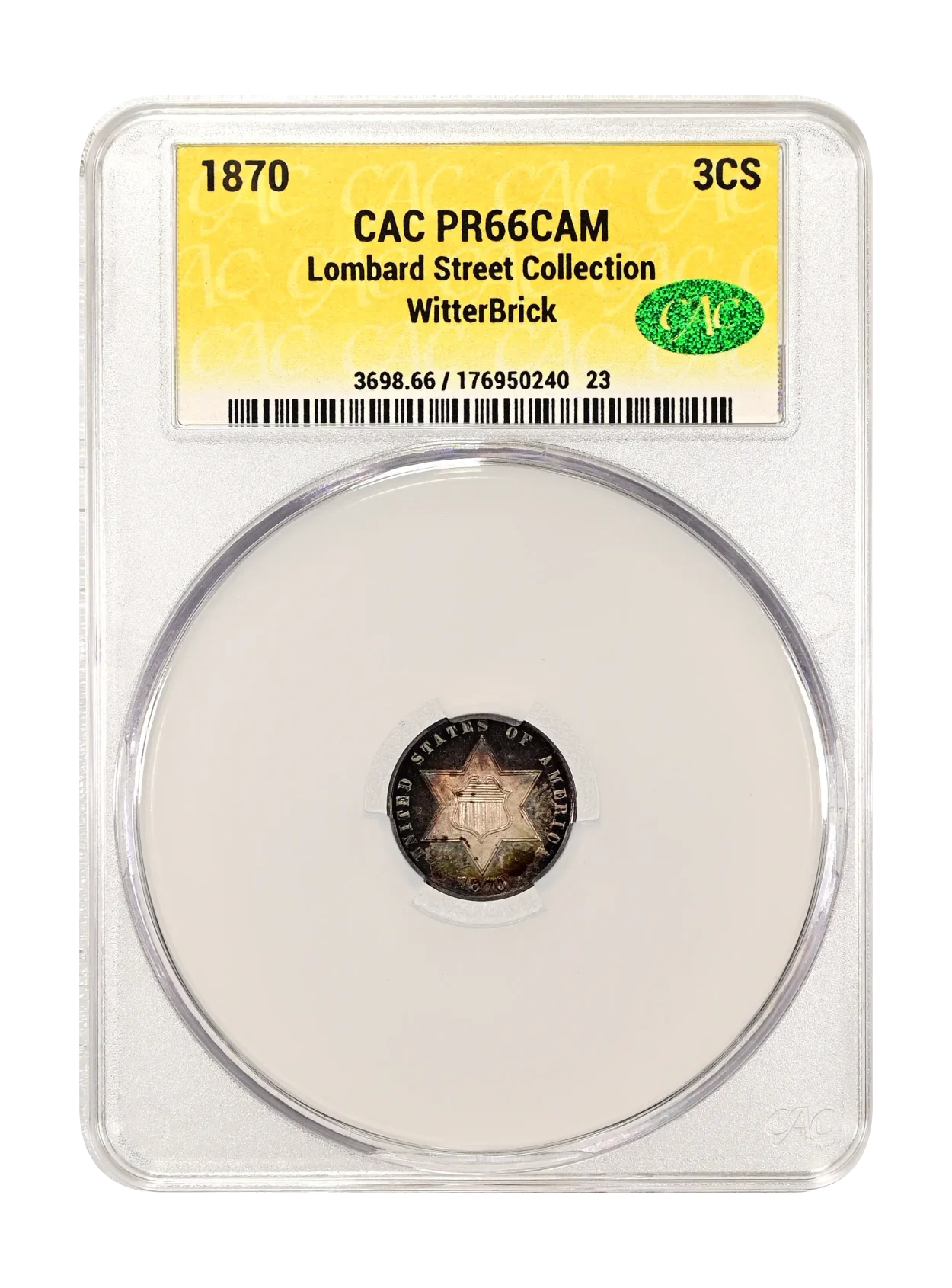 1870 3CS CAC PR 66 CAM WitterBrick