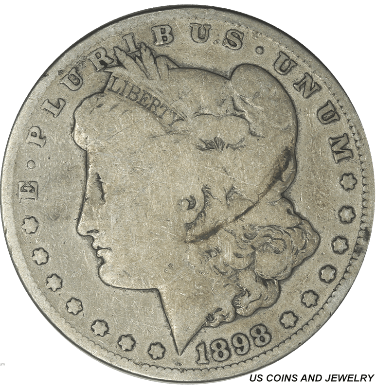 1898-S Morgan Silver Dollar $1 G/VG