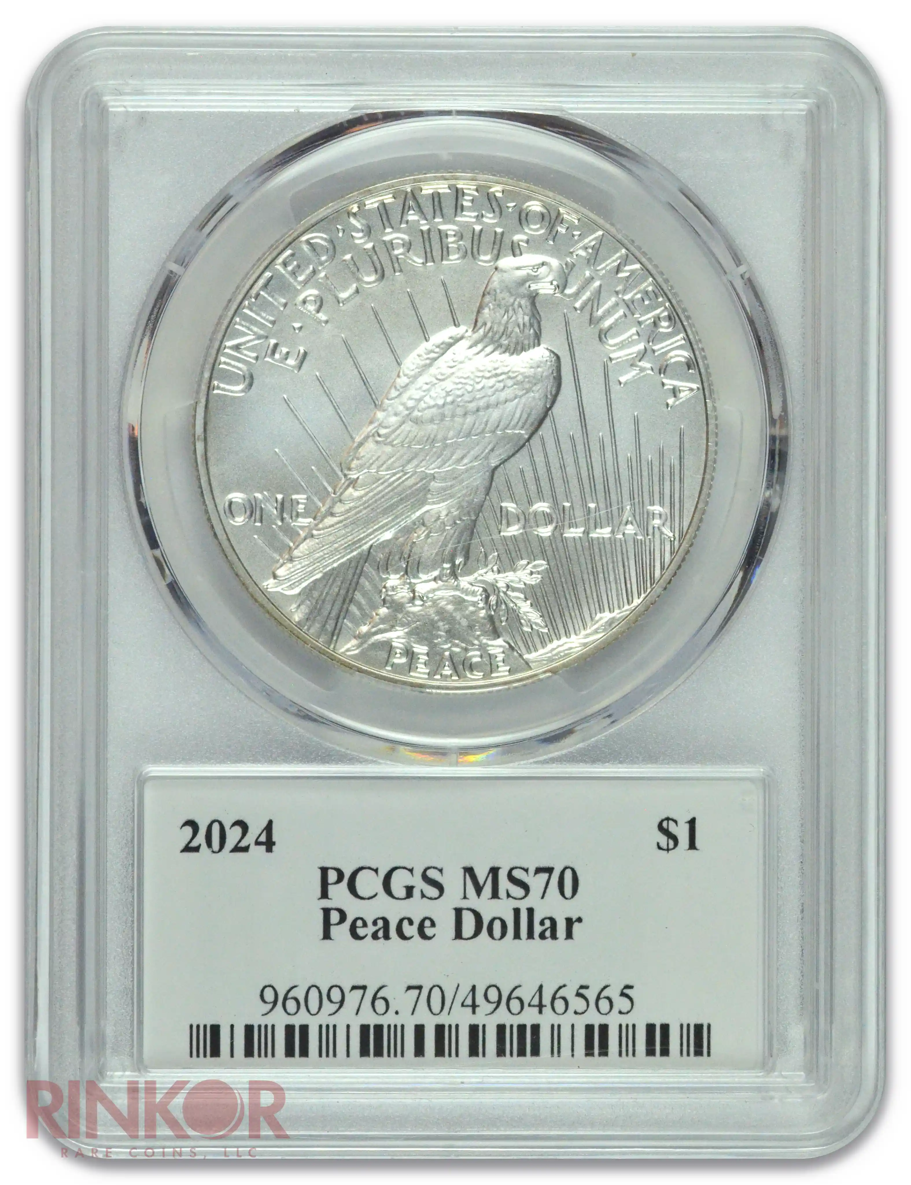 2024 $1 Peace Dollar Ultra Breaks PCGS MS 70