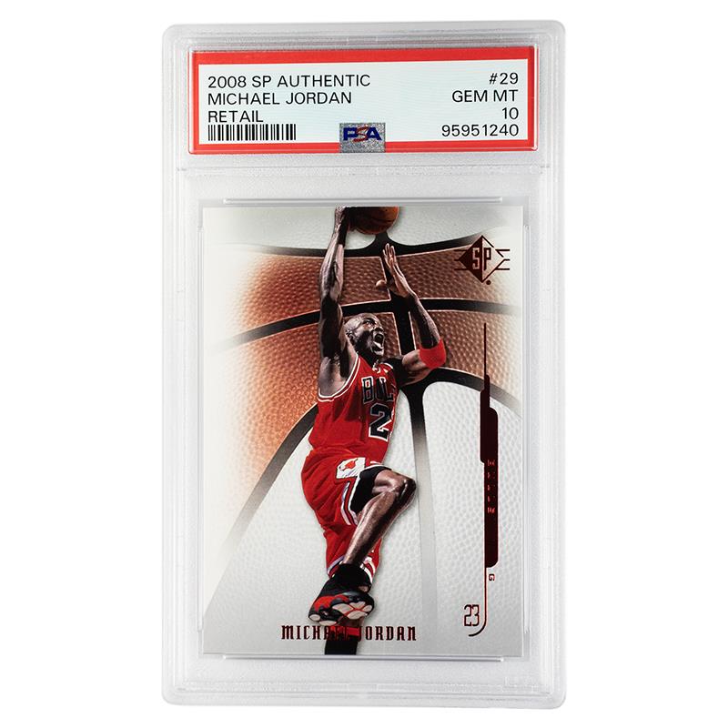 2008 SP Authentic Michael Jordan Retail #29 PSA Gem Mint 10 Cert #95951240