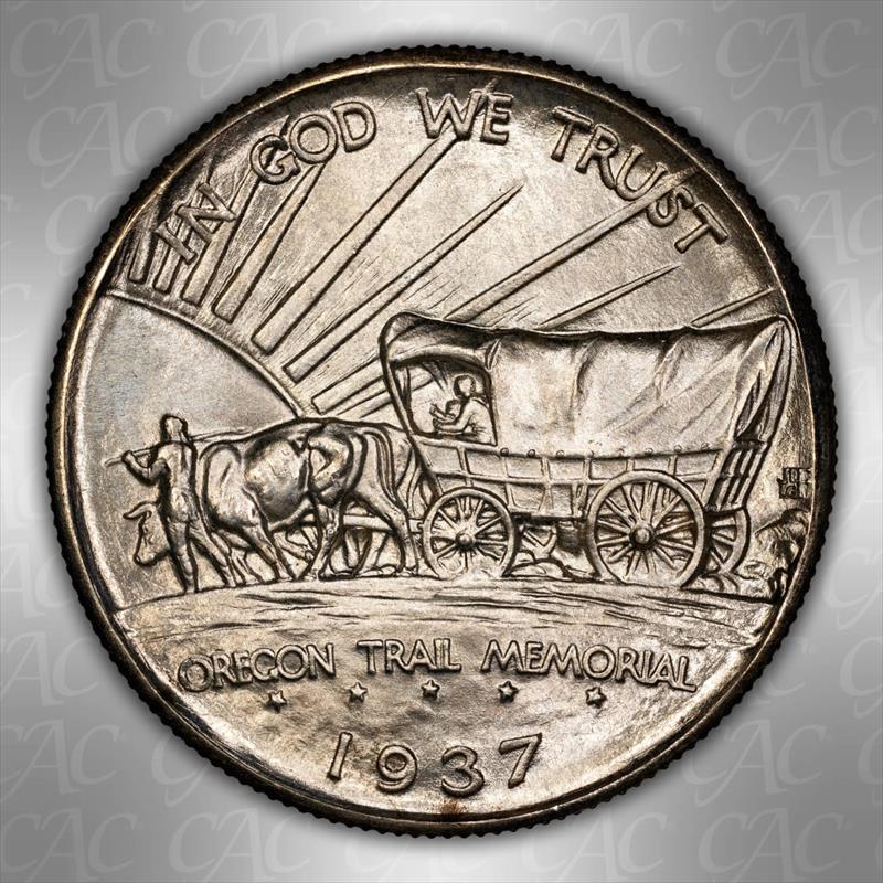 1937-D Oregon 50c CACG MS 67