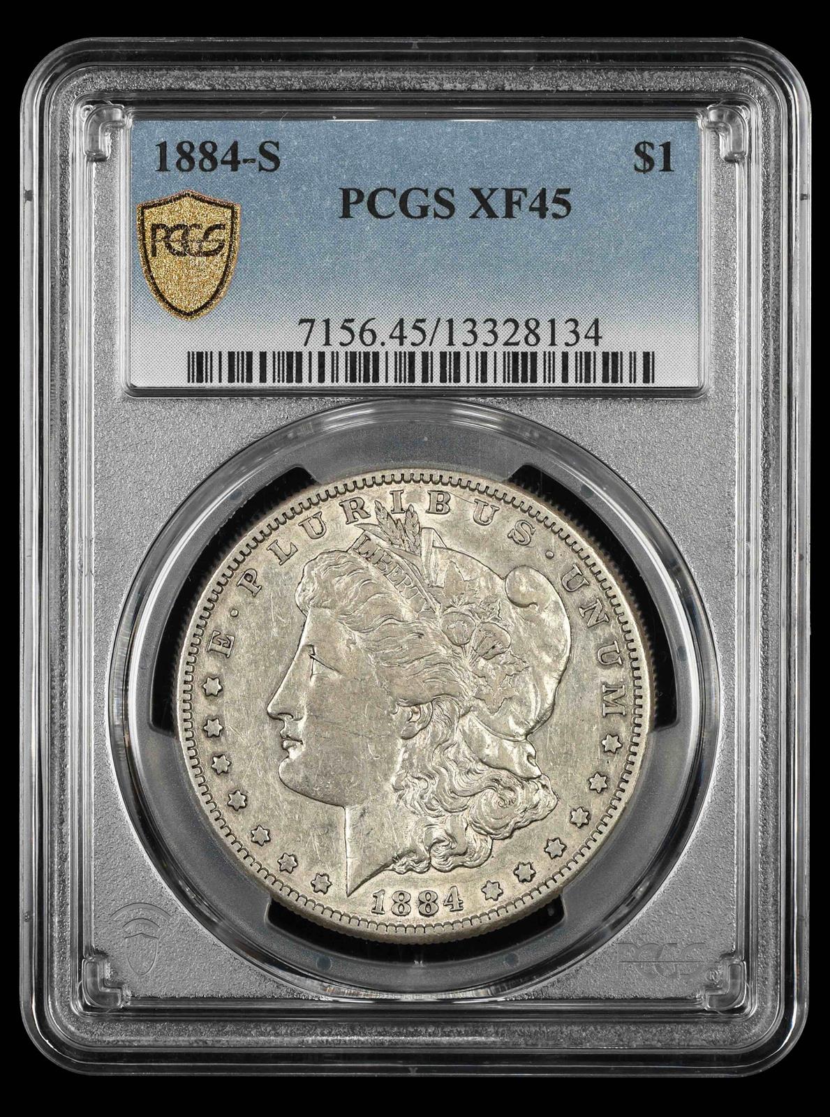 1884-S $1 PCGS XF-45