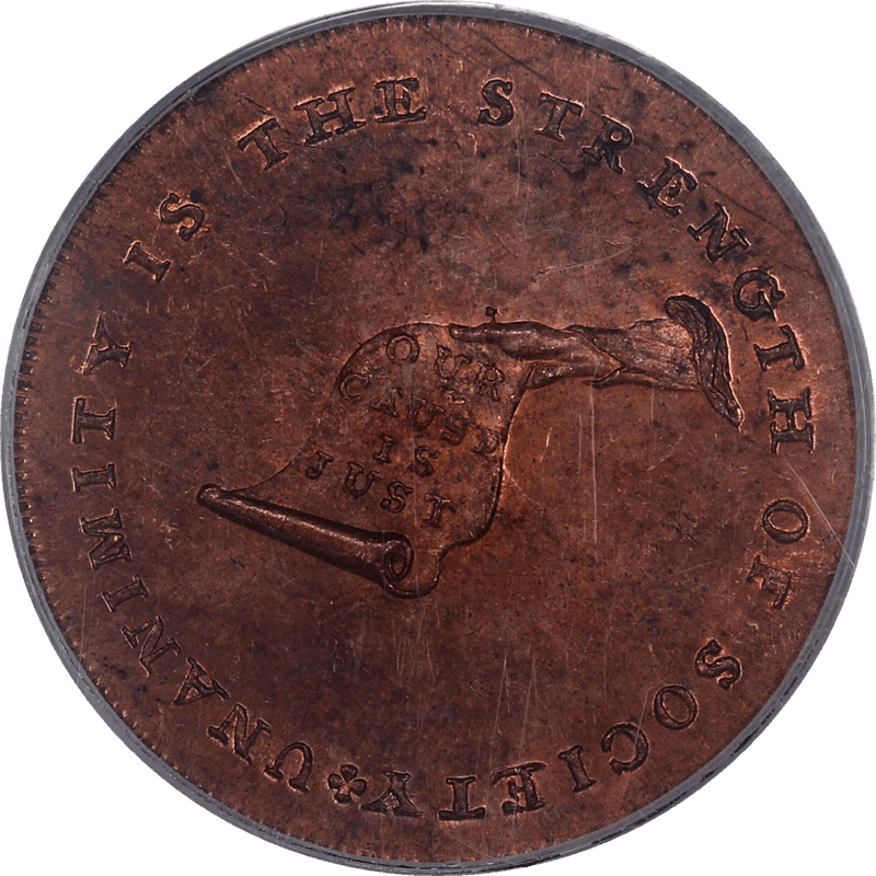 Post-Colonial (1792-1794) Kentucky Cent Token PCGS MS64RD Lettered Edge - Payable in Lancaster