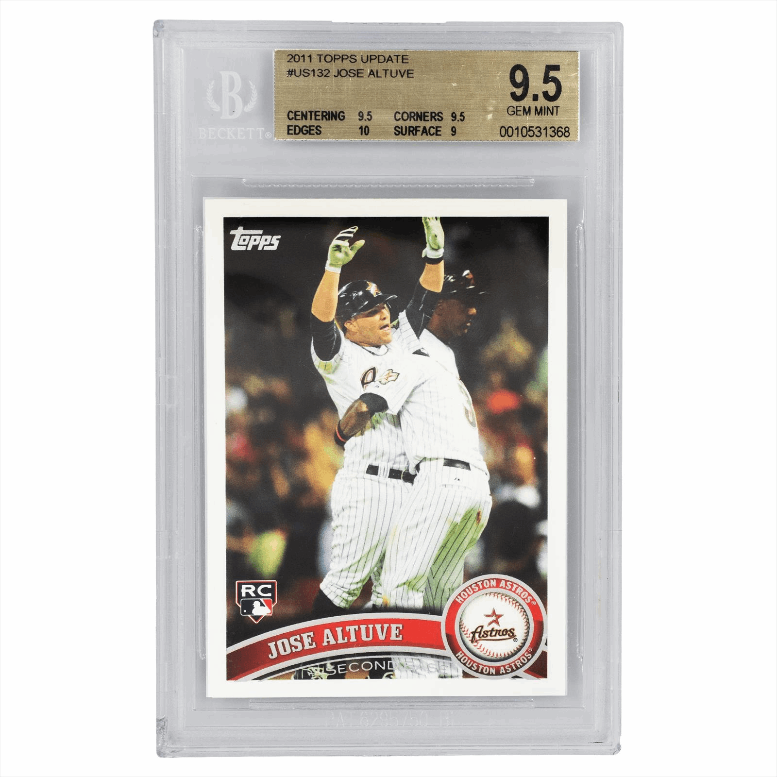 2011 Topps Update Jose Altuve #US132 BGS Gem Mint 9.5 