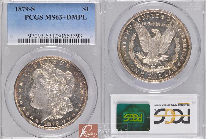 1879-S $1 PCGS MS 63+ DMPL