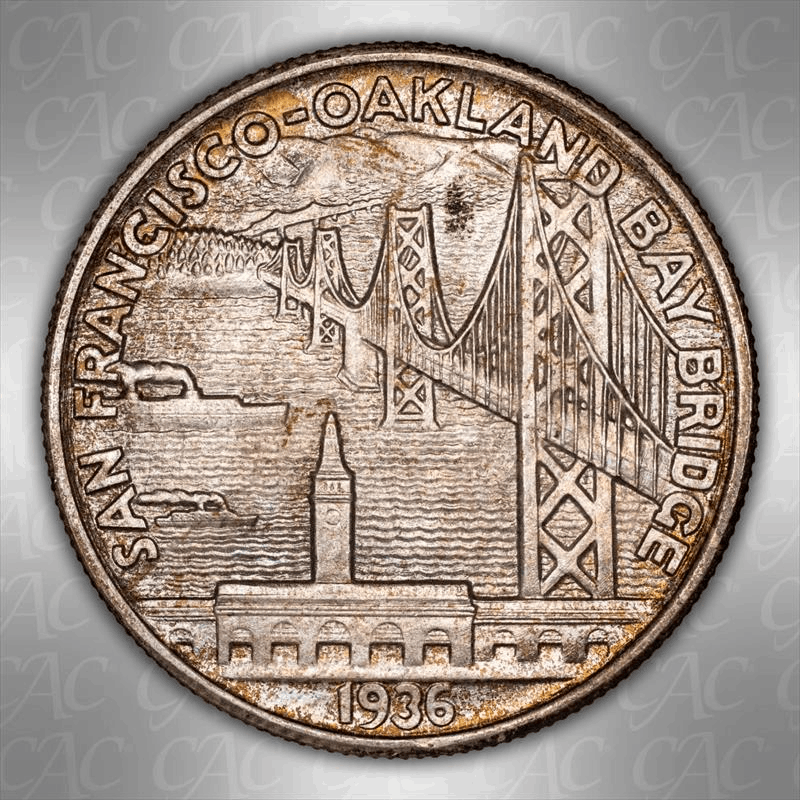 1936-S Bay Bridge 50C CACG MS 67