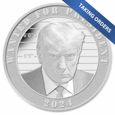 TUBE - 1 OZ DONALD J TRUMP SILVER ROUND (20 ROUNDS +1 TUBE)