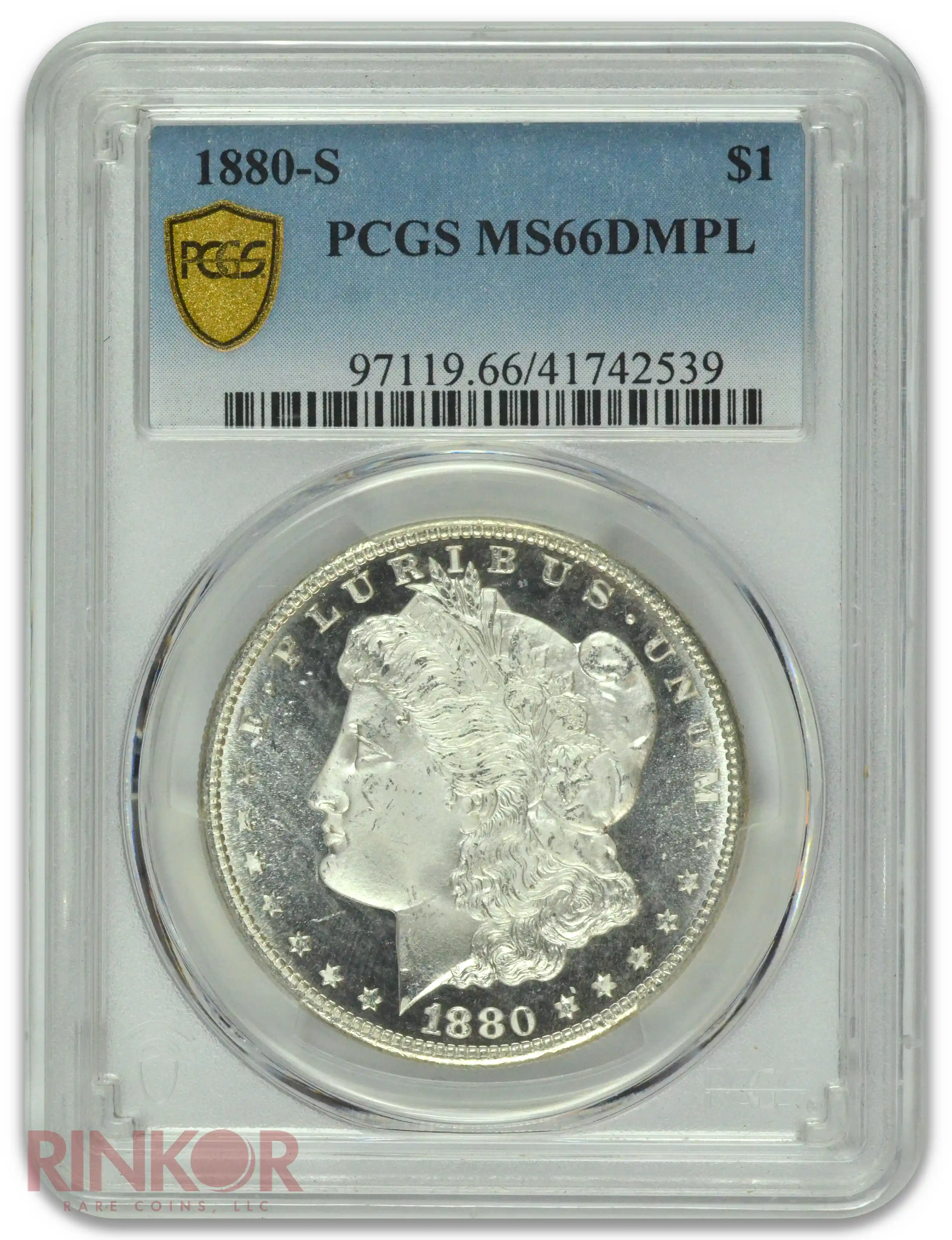 1880-S $1 Morgan Dollar PCGS MS 66 DMPL