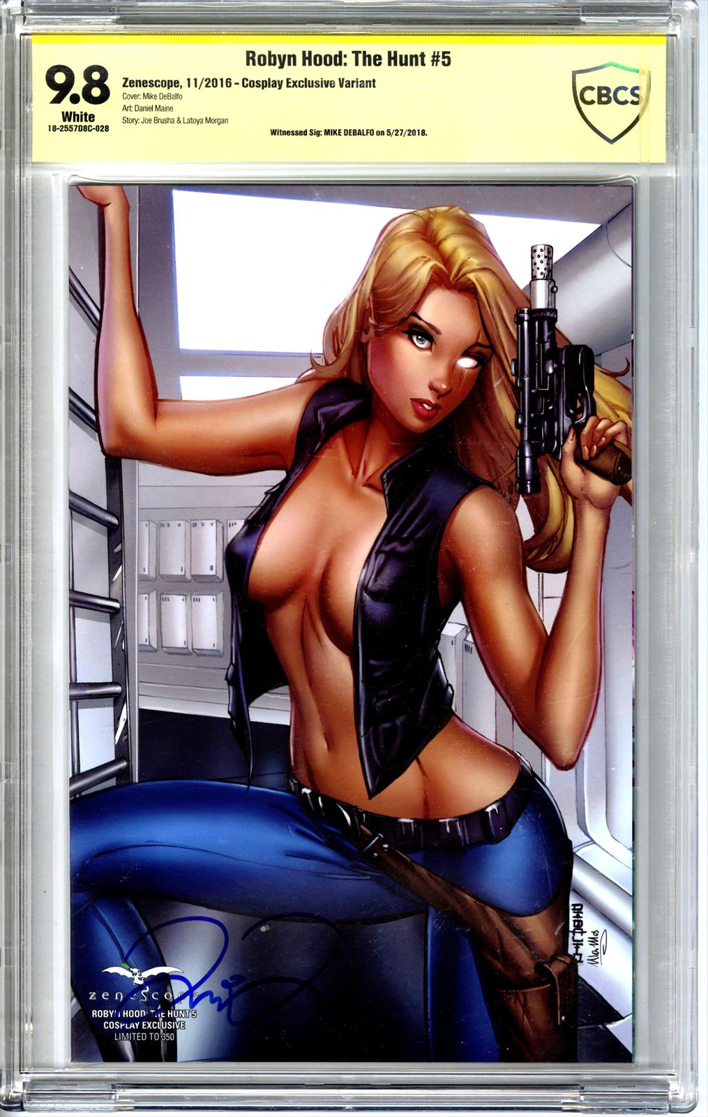 Robyn Hood: The Hunt #5 CBCS 9.8 Signed by Mike Debalfo 