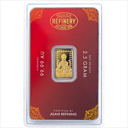 2.5 GRAM GOLD BAR DIWALI ASAHI MINT 