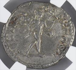 Roman Empire Caracalla AD 198-217 AR Denarius NGC CH VF 