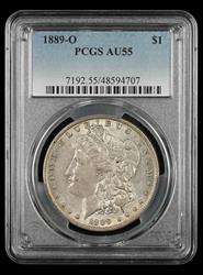 1889-O $1 PCGS AU-55