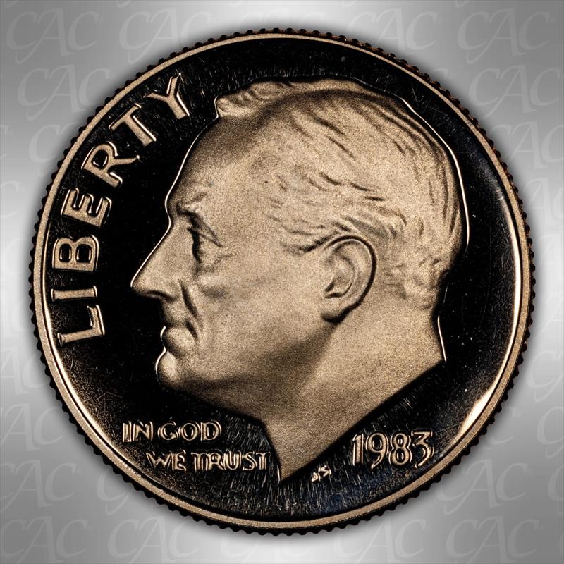 1983 No S 10C CACG PR 69 DCAM