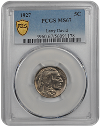 1927 PCGS 5C Buffalo MS67