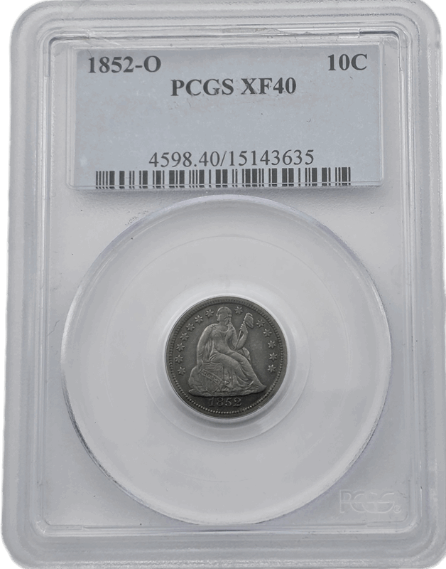 1852-O Seated Liberty PCGS XF40 