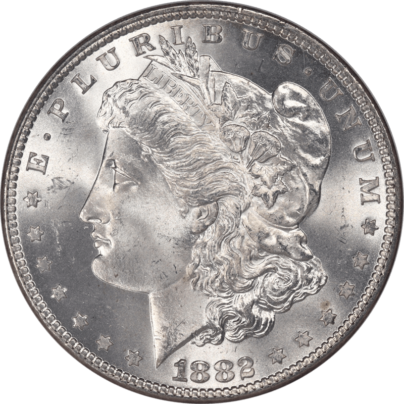 1882 Morgan Silver Dollar $1 NGC MS 65 CAC