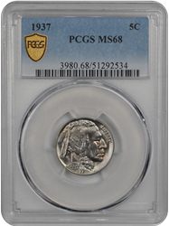 1937 Buffalo PCGS MS 68 