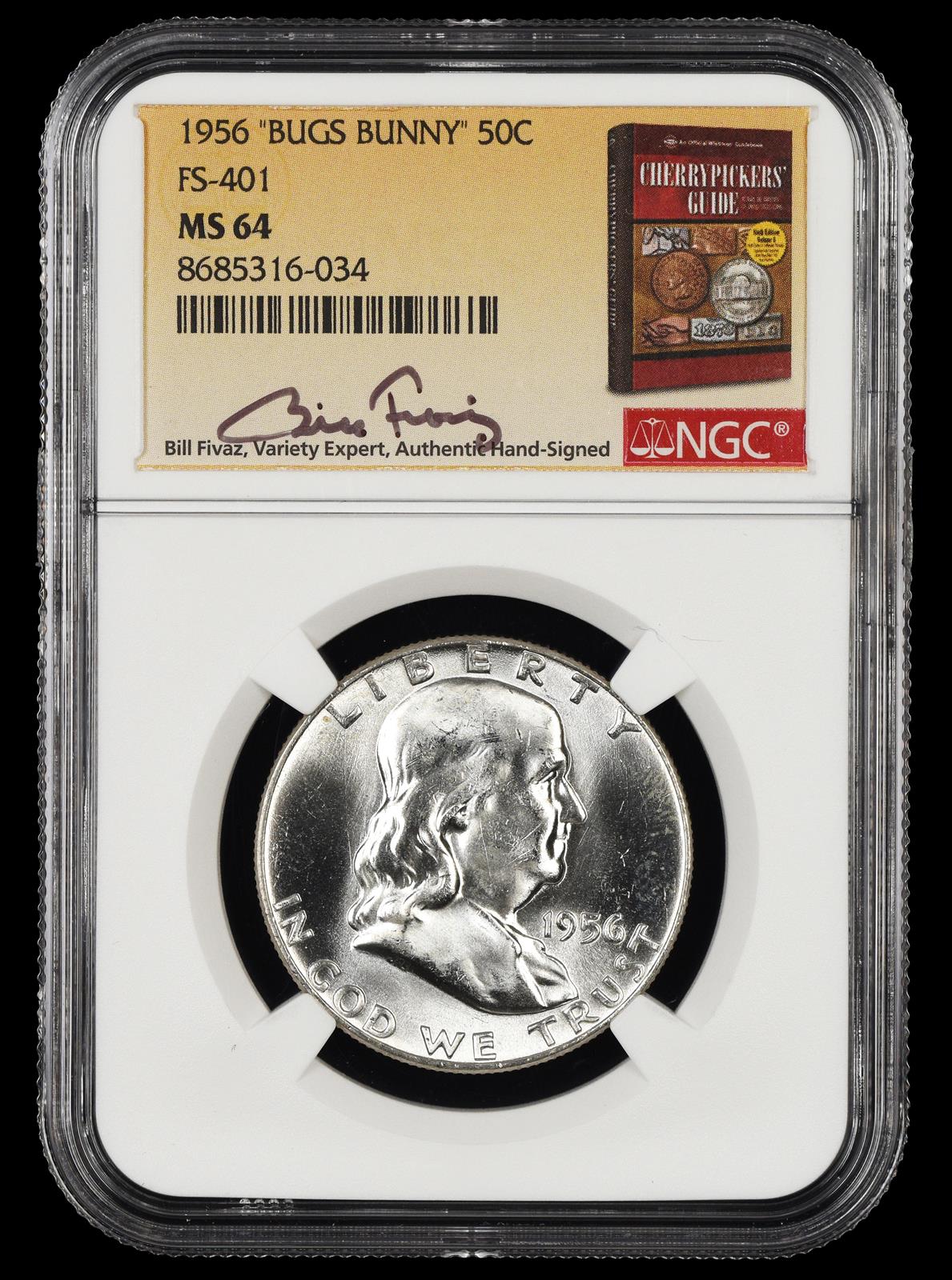 1956 Bugs Bunny Half Dollar NGC MS64