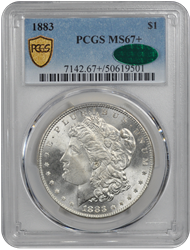 1883 Morgan PCGS CAC MS 67+