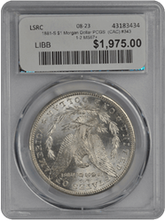 1881-S $1 Morgan Dollar PCGS  (CAC) #3431-2 MS67+